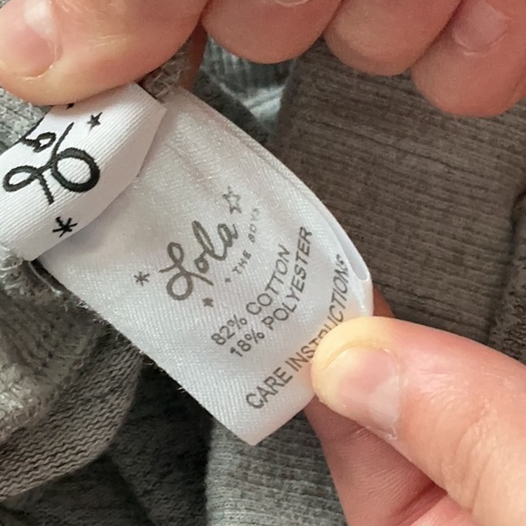 Lola + The Boys Gray Joggers with Colorful Sequin Stripes - Picture 2 of 3